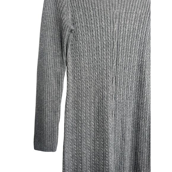 Paul Costelloe Gray Wool Blend Sweater Dress Size M - Picture 2 of 5